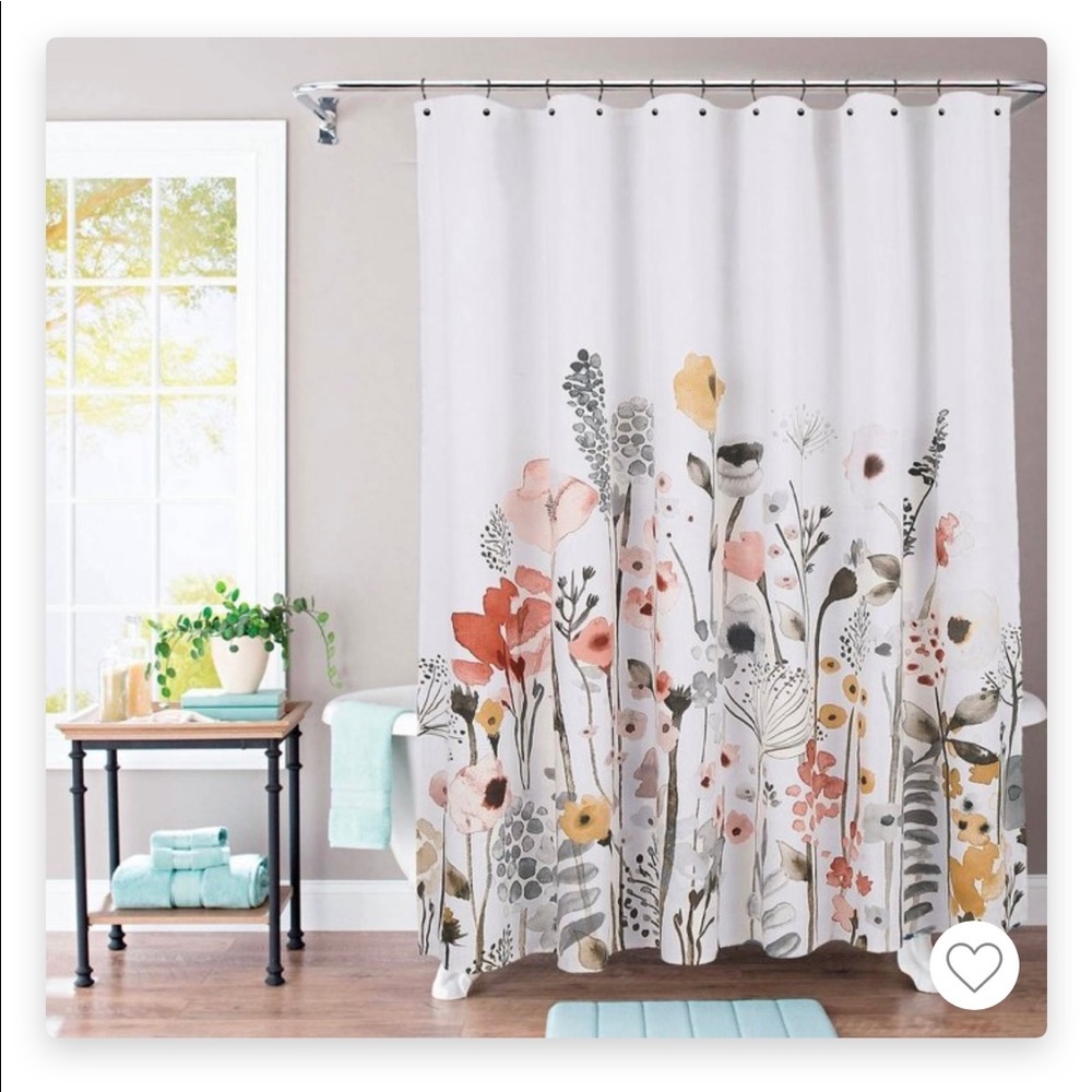Threshold Floral Wave Shower Curtain